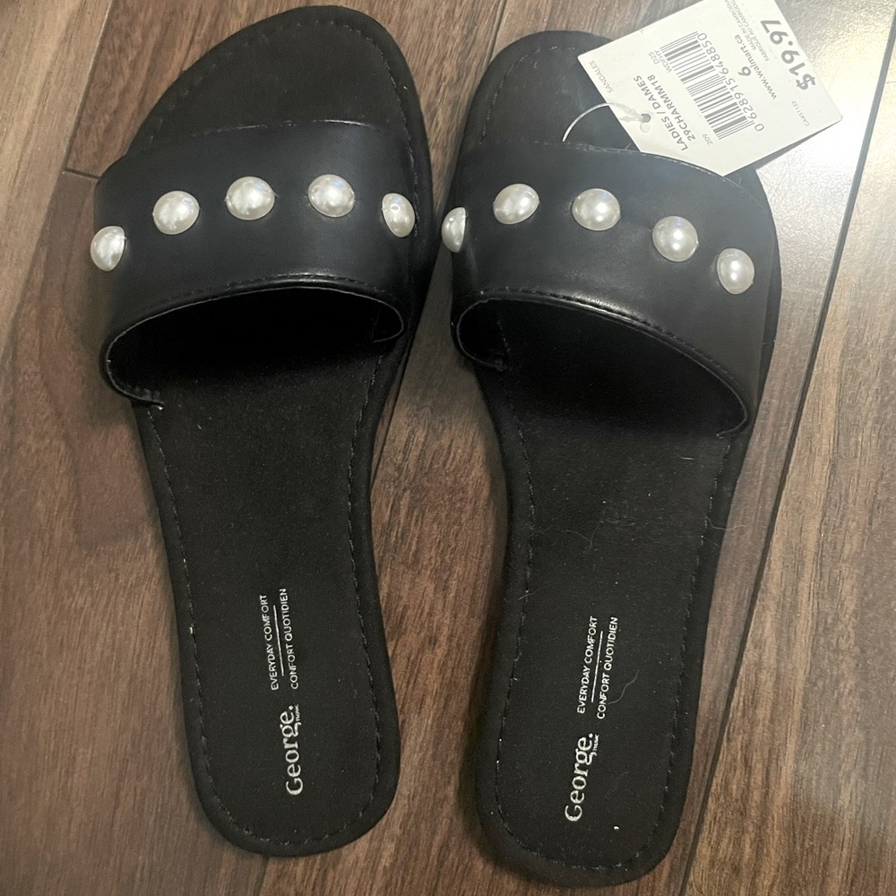 GEORGE pearl sandals * NEW *